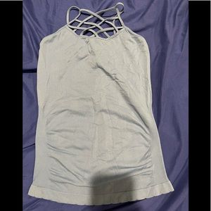 Light blue cross front cami